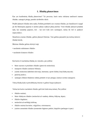 KASDIENIŲ IŠLAIDŲ PLANAVIMAS. Paveikslėlis 4