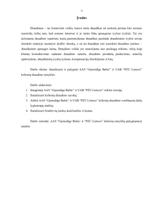 KELIONIŲ DRAUDIMO AAS „GJENSIDIGE BALTIC“ IR UAB „PZU LIETUVA“ LYGINAMOJI ANALIZĖ. Paveikslėlis 3