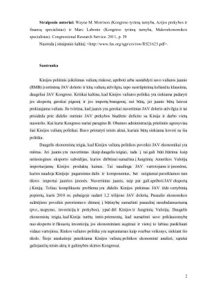 KINIJOS VALIUTA ANALIZĖ EKONOMINIAIS KLAUSIMAIS. Paveikslėlis 2