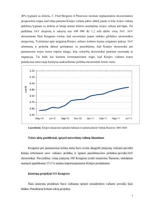 KINIJOS VALIUTA ANALIZĖ EKONOMINIAIS KLAUSIMAIS. Paveikslėlis 7
