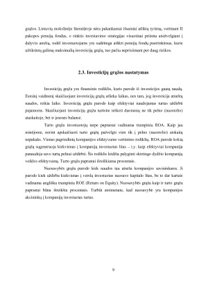 KOMERCINIO BANKO „FINASTA“ II PAKOPOS PENSIJŲ FONDO ANALIZĖ. Paveikslėlis 9