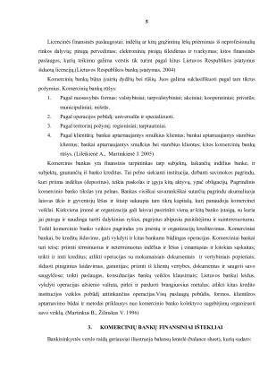 KOMERCINIŲ BANKŲ FINANSINIAI IŠTEKLIAI IR JŲ REGULIAVIMAS. Paveikslėlis 5