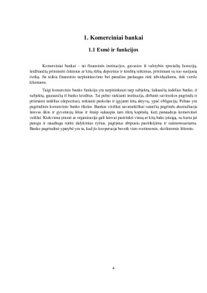 Komercinių bankų sistema ir jos kitimo ekonominė analizė Lietuvoje. Paveikslėlis 4