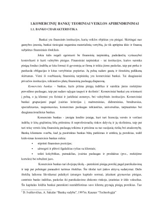 Komercinių bankų veiklos rizikos vertinimo būdai. Paveikslėlis 4