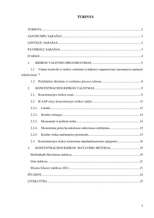 KONCENTRACIJOS RIZIKOS IR ŠALIES RIZIKOS VALDYMAS. Paveikslėlis 2