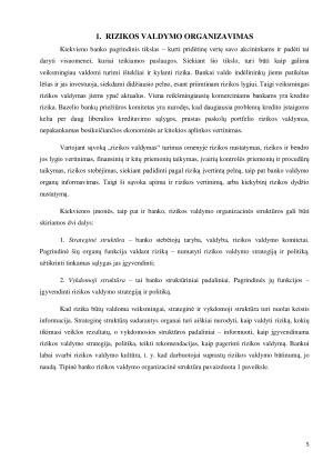 KONCENTRACIJOS RIZIKOS IR ŠALIES RIZIKOS VALDYMAS. Paveikslėlis 5