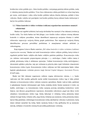 KONCENTRACIJOS RIZIKOS IR ŠALIES RIZIKOS VALDYMAS. Paveikslėlis 7