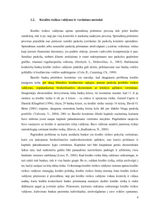 KREDITO RIZIKOS BANKINIAME SEKTORIUJE ANALIZĖ. Paveikslėlis 6