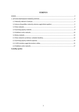 LIETUVOJE MOKAMI MOKESČIAI. Paveikslėlis 2