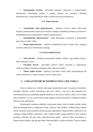 LIETUVOS BANKAS, JO FUNKCIJOS IR PERSPEKTYVOS. Paveikslėlis 10