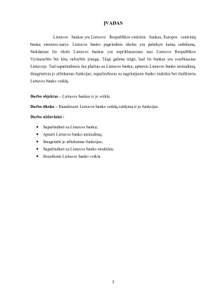 LIETUVOS BANKAS, JO FUNKCIJOS IR PERSPEKTYVOS. Paveikslėlis 3