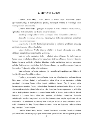 LIETUVOS BANKAS, JO FUNKCIJOS IR PERSPEKTYVOS. Paveikslėlis 6