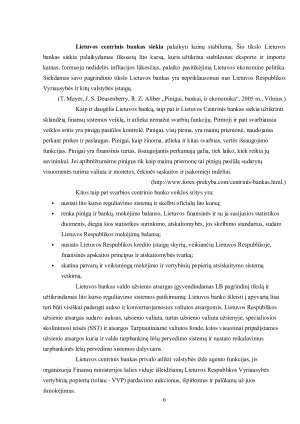 LIETUVOS CENTRINIO BANKO VEIKLA. Paveikslėlis 6
