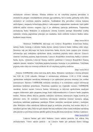 LIETUVOS CENTRINIO BANKO VEIKLA. Paveikslėlis 9