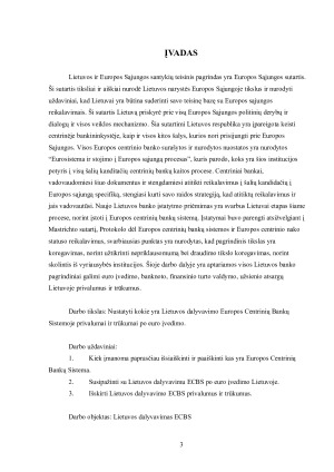 LIETUVOS DALYVAVIMAS EUROPOS CENTRINIŲ BANKŲ SISTEMOJE PO EURO ĮVEDIMO – PRIVALUMAI IR TRŪKUMAI. Paveikslėlis 3