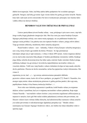 LIETUVOS DALYVAVIMAS EUROPOS CENTRINIŲ BANKŲ SISTEMOJE PO EURO ĮVEDIMO – PRIVALUMAI IR TRŪKUMAI. Paveikslėlis 5