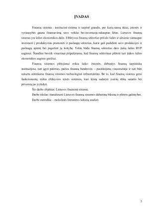 LIETUVOS FINANSŲ SISTEMA DABARTINĖ BŪKLĖ IR PLĖTROS GALIMYBĖS. Paveikslėlis 3