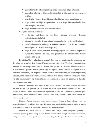 LIETUVOS FINANSŲ SISTEMA DABARTINĖ BŪKLĖ IR PLĖTROS GALIMYBĖS. Paveikslėlis 8