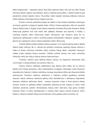 LIETUVOS FINANSŲ SISTEMA DABARTINĖ BŪKLĖ IR PLĖTROS GALIMYBĖS. Paveikslėlis 9