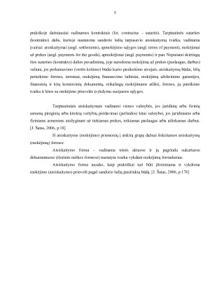 LIETUVOS ĮMONIŲ TARPTAUTINIAI ATSISKAITYMAI AKREDITYVAI, JŲ RŪŠYS, GALIMYBĖS. Paveikslėlis 5