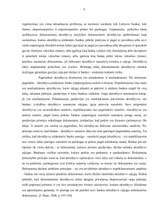 LIETUVOS ĮMONIŲ TARPTAUTINIAI ATSISKAITYMAI AKREDITYVAI, JŲ RŪŠYS, GALIMYBĖS. Paveikslėlis 8