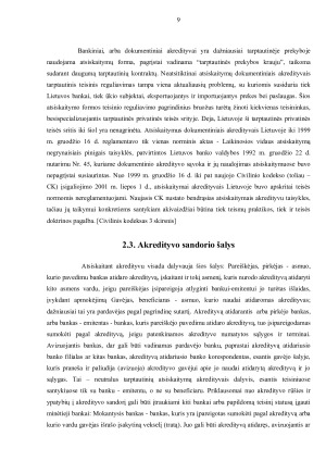 LIETUVOS ĮMONIŲ TARPTAUTINIAI ATSISKAITYMAI AKREDITYVAI, JŲ RŪŠYS, GALIMYBĖS. Paveikslėlis 9