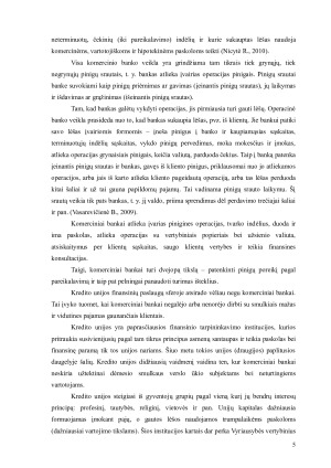 LIETUVOS KOMERCINIO BANKO IR KREDITO UNIJOS SKIRTUMŲ VERTINIMAS. Paveikslėlis 5