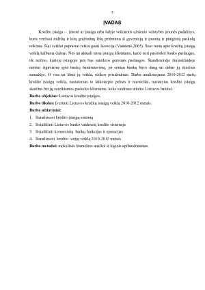 LIETUVOS KREDITO ĮSTAIGOS IR JŲ VEIKLA. Paveikslėlis 5
