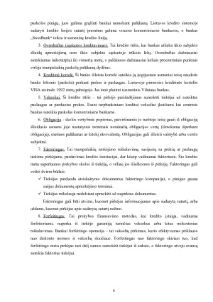 Lietuvos kredito sistema ir jos teisinis reglamentavimas. Paveikslėlis 6