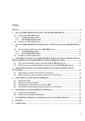 Lietuvos valstybės biudžeto 2004-2008 metų analizė ir pagrindinių rodiklių Lietuvos ir Portugalijos valstybės biudžetų palyginimas. Paveikslėlis 2
