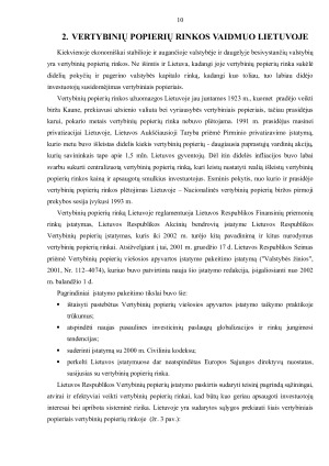 LIETUVOS VP RINKOS INTEGRACIJOS Į PASAULINES RINKAS ANALIZĖ. Paveikslėlis 10