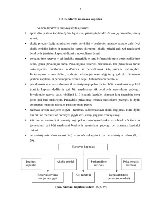 Nuosavo kapitalo formavimo politika UAB „AAA Baltic Reklama“ įmonėje. Paveikslėlis 5