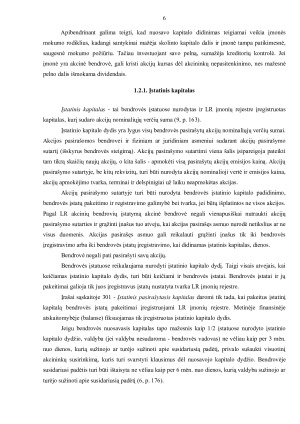 Nuosavo kapitalo formavimo politika UAB „AAA Baltic Reklama“ įmonėje. Paveikslėlis 6