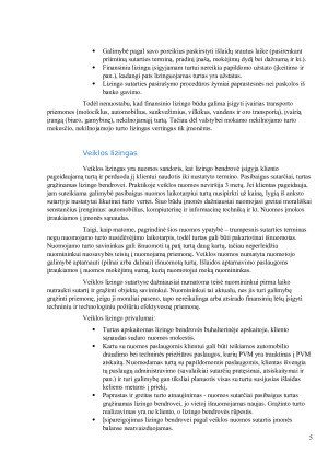 Lizingo kompanijų veikla Lietuvoje. Paveikslėlis 5