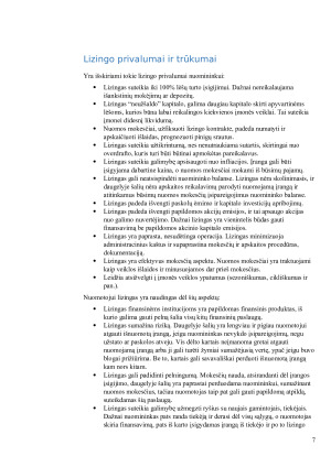 Lizingo kompanijų veikla Lietuvoje. Paveikslėlis 7