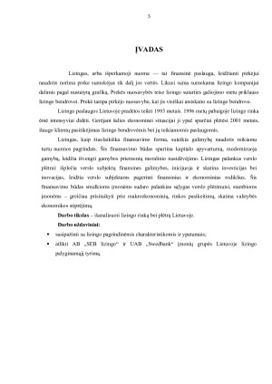 Lizingo rinkos ir plėtros Lietuvoje analizė. Paveikslėlis 2