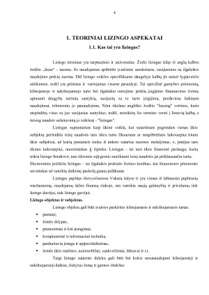 Lizingo rinkos ir plėtros Lietuvoje analizė. Paveikslėlis 3