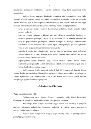 Lizingo rinkos ir plėtros Lietuvoje analizė. Paveikslėlis 7