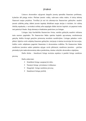 LIZINGO SUTEIKIMO PROCESAS. Paveikslėlis 3