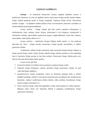 LIZINGO SUTEIKIMO PROCESAS. Paveikslėlis 4