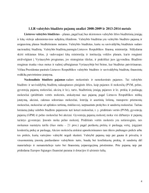 LR VALSTYBĖS BIUDŽETO ANALIZĖ. Paveikslėlis 4