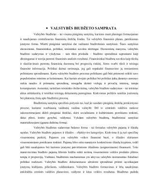 LR VALSTYBĖS BIUDŽETO SUDARYMAS IR VYKDYMAS. Paveikslėlis 5