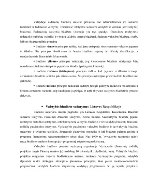 LR VALSTYBĖS BIUDŽETO SUDARYMAS IR VYKDYMAS. Paveikslėlis 8