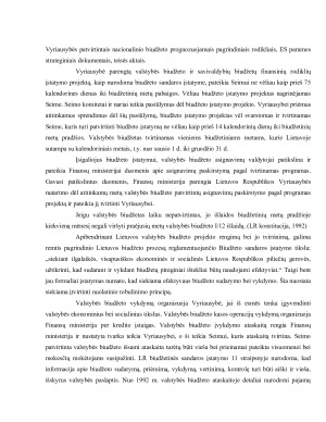 LR VALSTYBĖS BIUDŽETO SUDARYMAS IR VYKDYMAS. Paveikslėlis 9