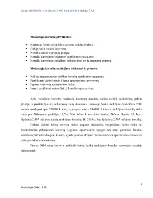 MOKAMOSIOS KORTELĖS, E-ČEKIAI, E-PINIGAI, SKAITMENINIAI PINIGAI. BANKŲ ATSISKAITYMO SISTEMA. SAUGUMAS IR PATIKIMUMAS. Paveikslėlis 7