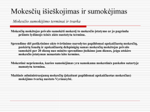 Mokesčių išieškojimas ir sumokėjimas. Paveikslėlis 2