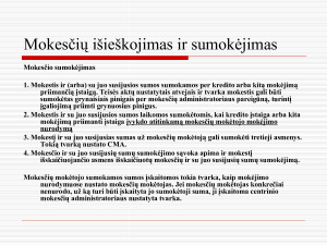 Mokesčių išieškojimas ir sumokėjimas. Paveikslėlis 4