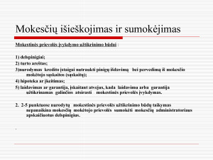 Mokesčių išieškojimas ir sumokėjimas. Paveikslėlis 5