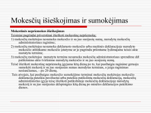 Mokesčių išieškojimas ir sumokėjimas. Paveikslėlis 8