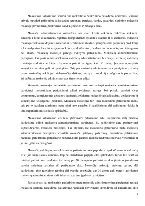 MOKESTINIAI PATIKRINIMAI IR JŲ EFEKTYVUMAS. Paveikslėlis 9